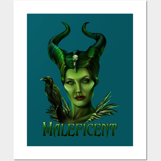 Maleficent Wall Art by mayyaflowers